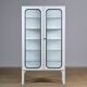 Vintage Iron And Glass Medical Cabinet, 1970’s