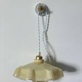 Vintage opaline portable lamp