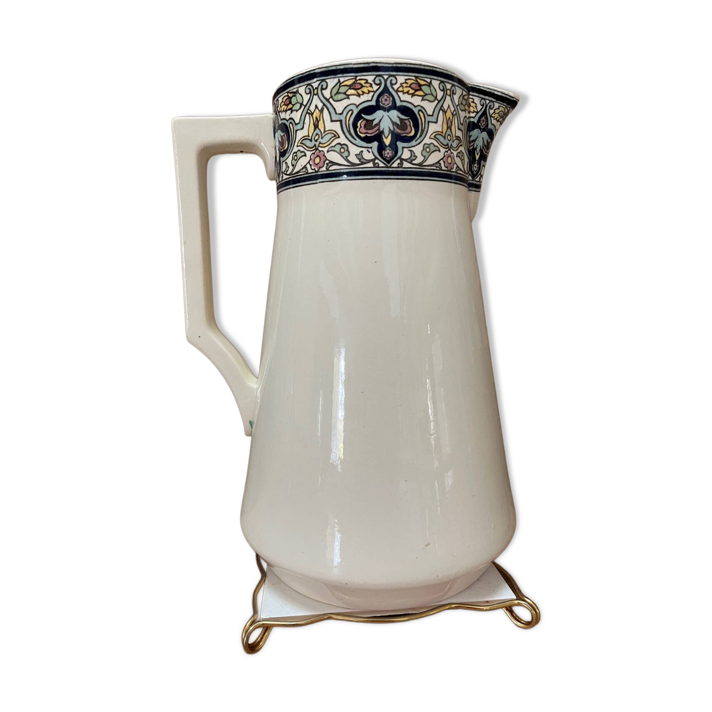 Broc in earthenware Sarreguemines Tunis