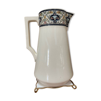 Broc in earthenware Sarreguemines Tunis