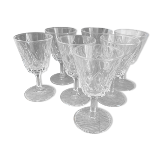 Set of 7 vintage glasses