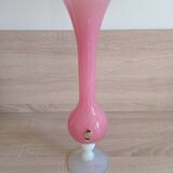 Vase opaline rose