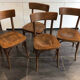 Suite de 4 chaises de bistrot Thonet, années 1960