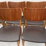 Danish Dining Chairs Set of 6 by Niels and Eva Koppel Slagelse Mobelfabric