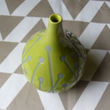 Green ceramic vase