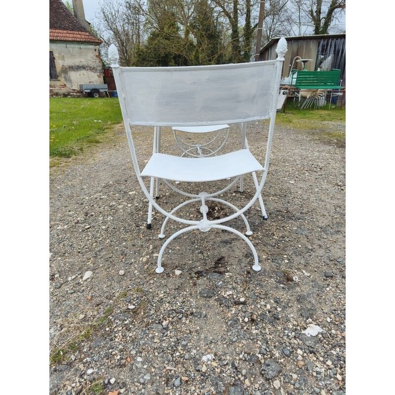 Wrought iron garden furniture