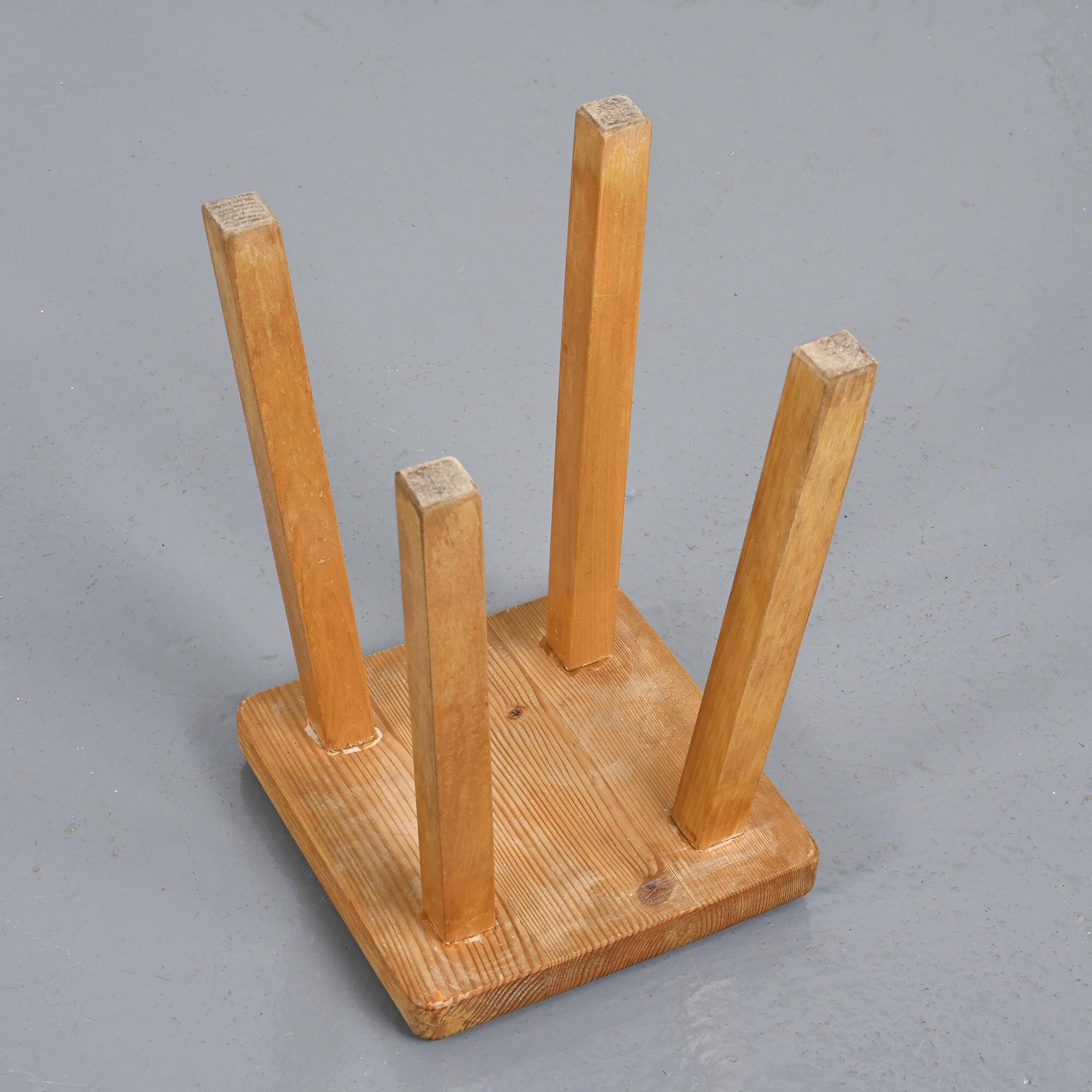 Tabouret vintage par Charlotte Perriand, Les Arcs, France