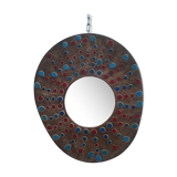 Witch mirror in resin and enamels