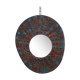 Miroir sorcière en résine et émaux