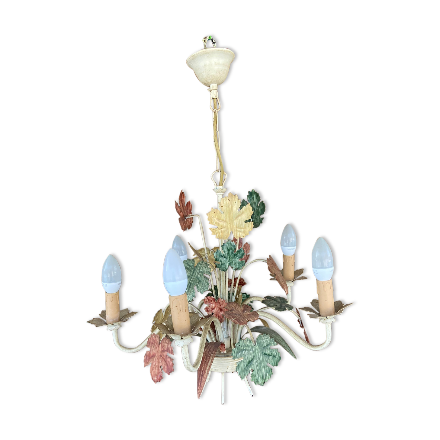 Metal luster painted 3 colors, Florentine style