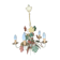 Metal luster painted 3 colors, Florentine style