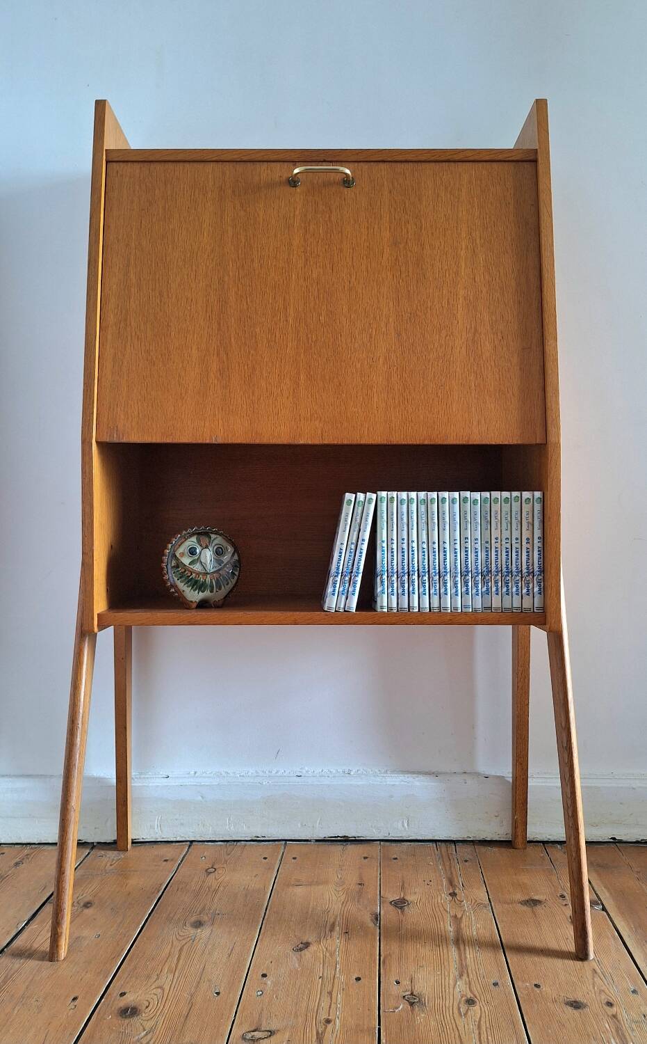 Secrétaire vintage, meuble bureau, bar ancien
