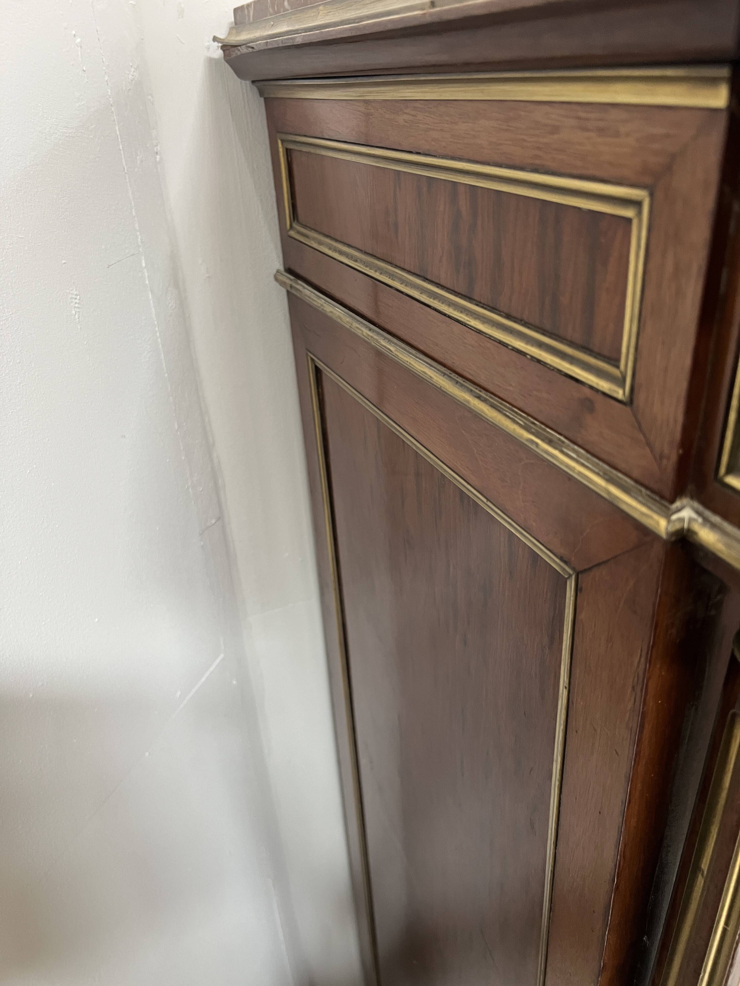 Napoleon III secretary in Louis XVI style made of mahogany, 19th century.