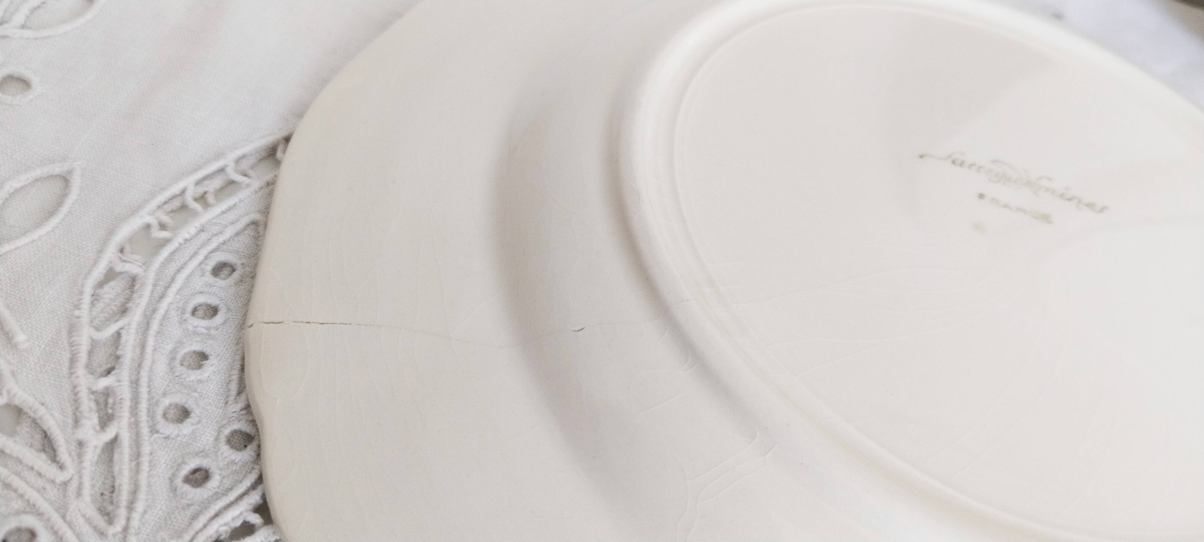 Dessert plates in Terre de Fer earthenware from Sarreguemines