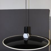 Flos black and white sheet metal design chandelier