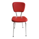 Vintage 60s chair in red leatherette