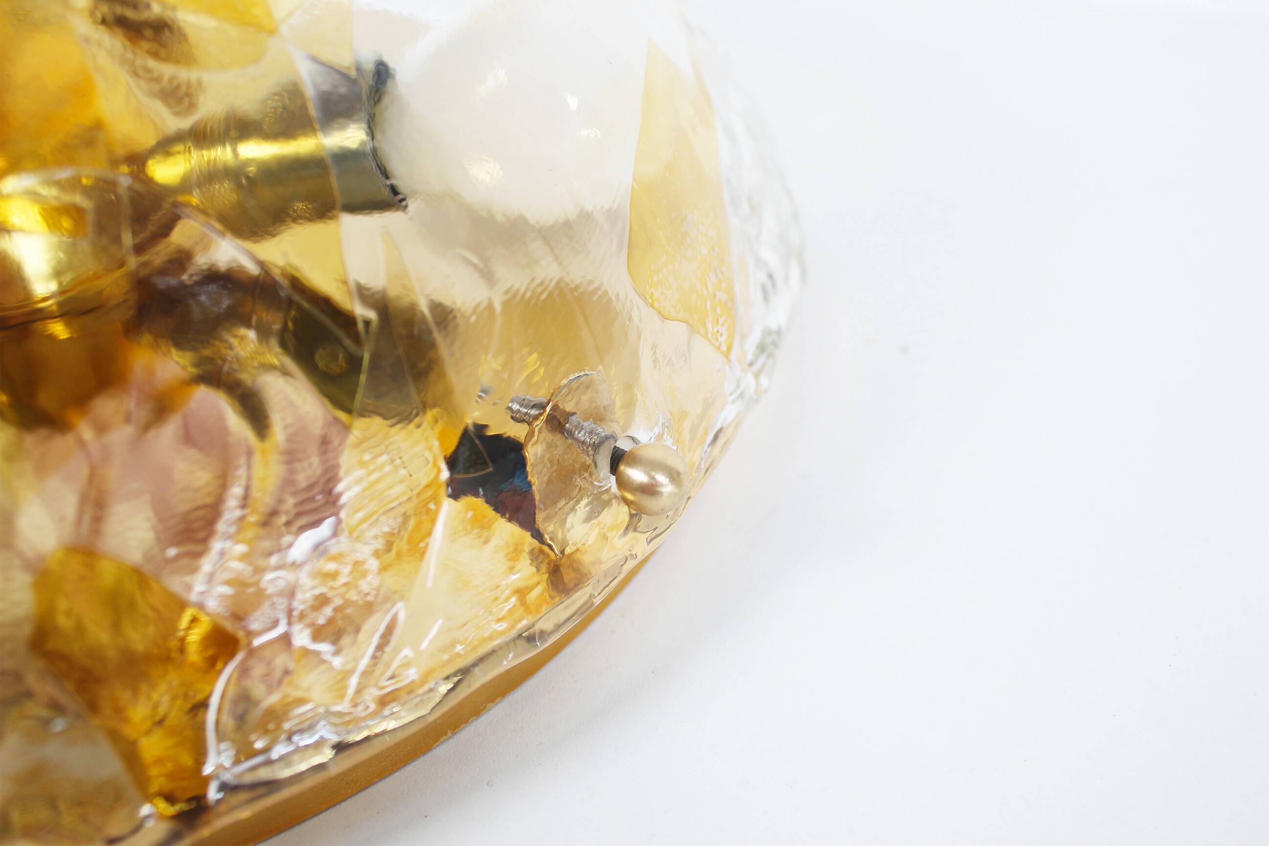 Vintage 1970’s Muranoglass wall flush mount light by La Murrina