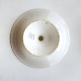 Compotier / Plate on foot signed Saint Amand and Hamage