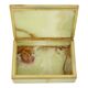 Vintage Italian Smoker's Box Jewelry Box Onyx Natural Stone