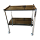 Desserte chrome et verre