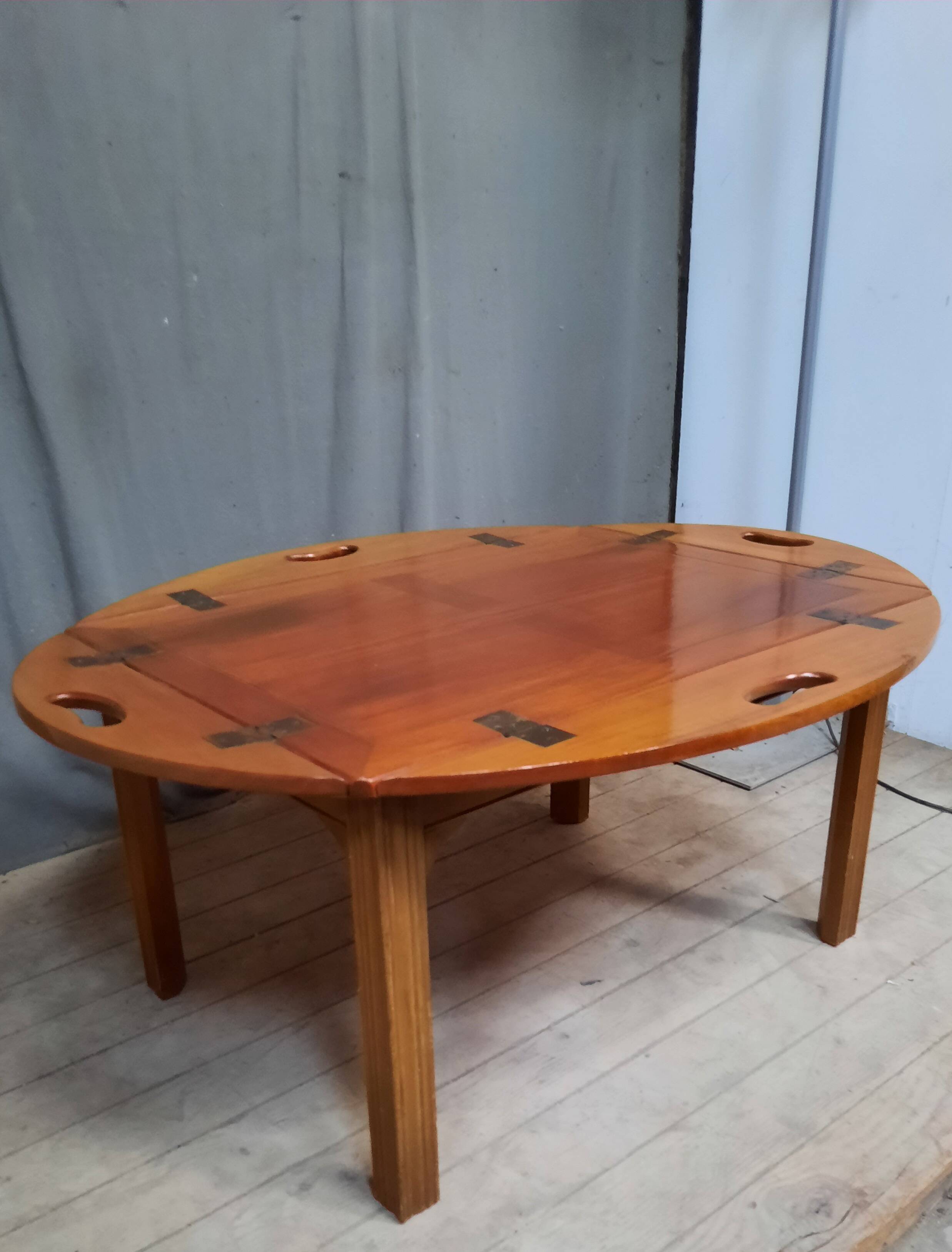 Mahogany boat coffee table