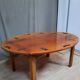 Table basse de bateau en acajou