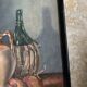 Still life oil, framed under glass