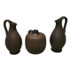 Céramiques du danois dagnæs ceramics des années 1970. avec rainures.