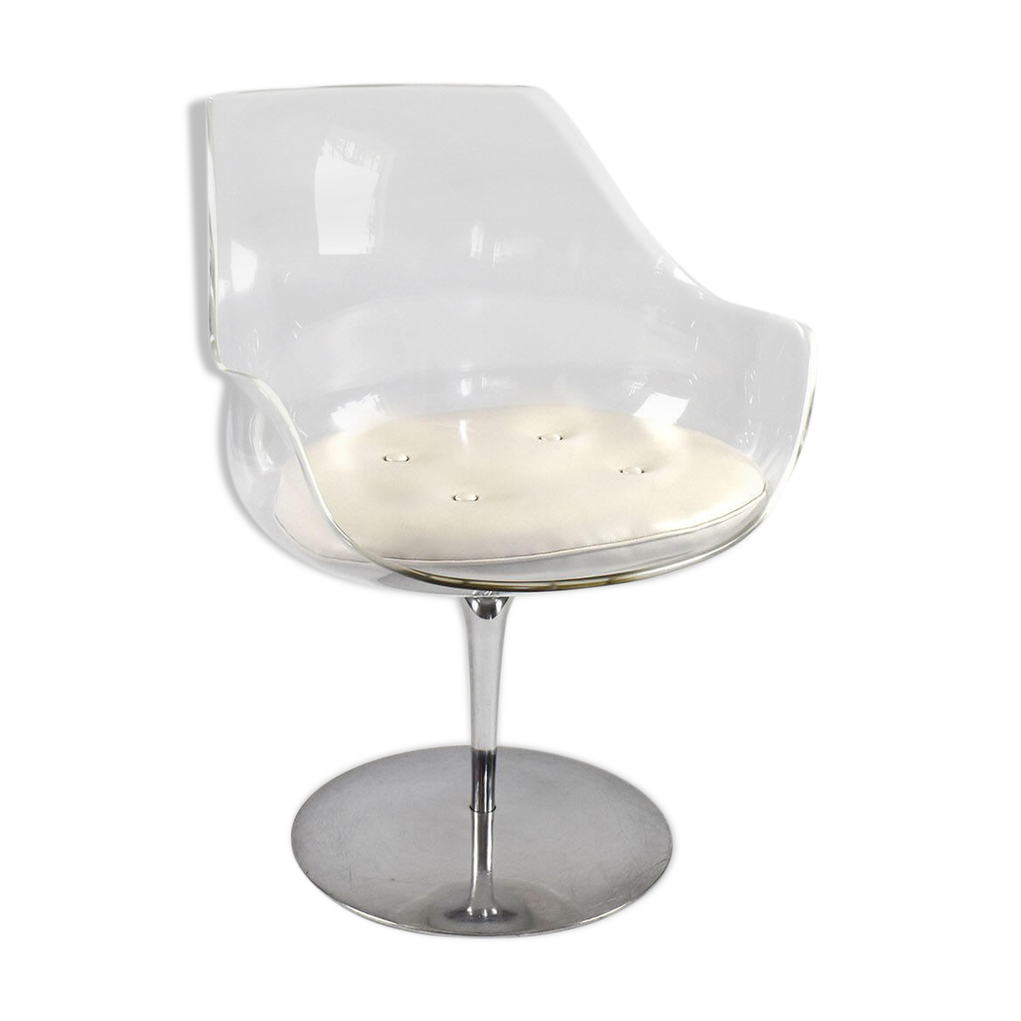 Champagne Chair par Erwin et Estelle Laverne pour Formes Nouvelles années 1960