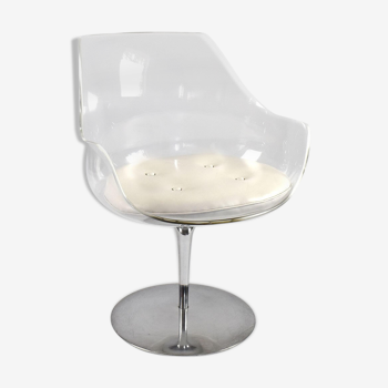 Champagne armchair by Erwin & Estelle Laverne for Formes Nouvelles 1960