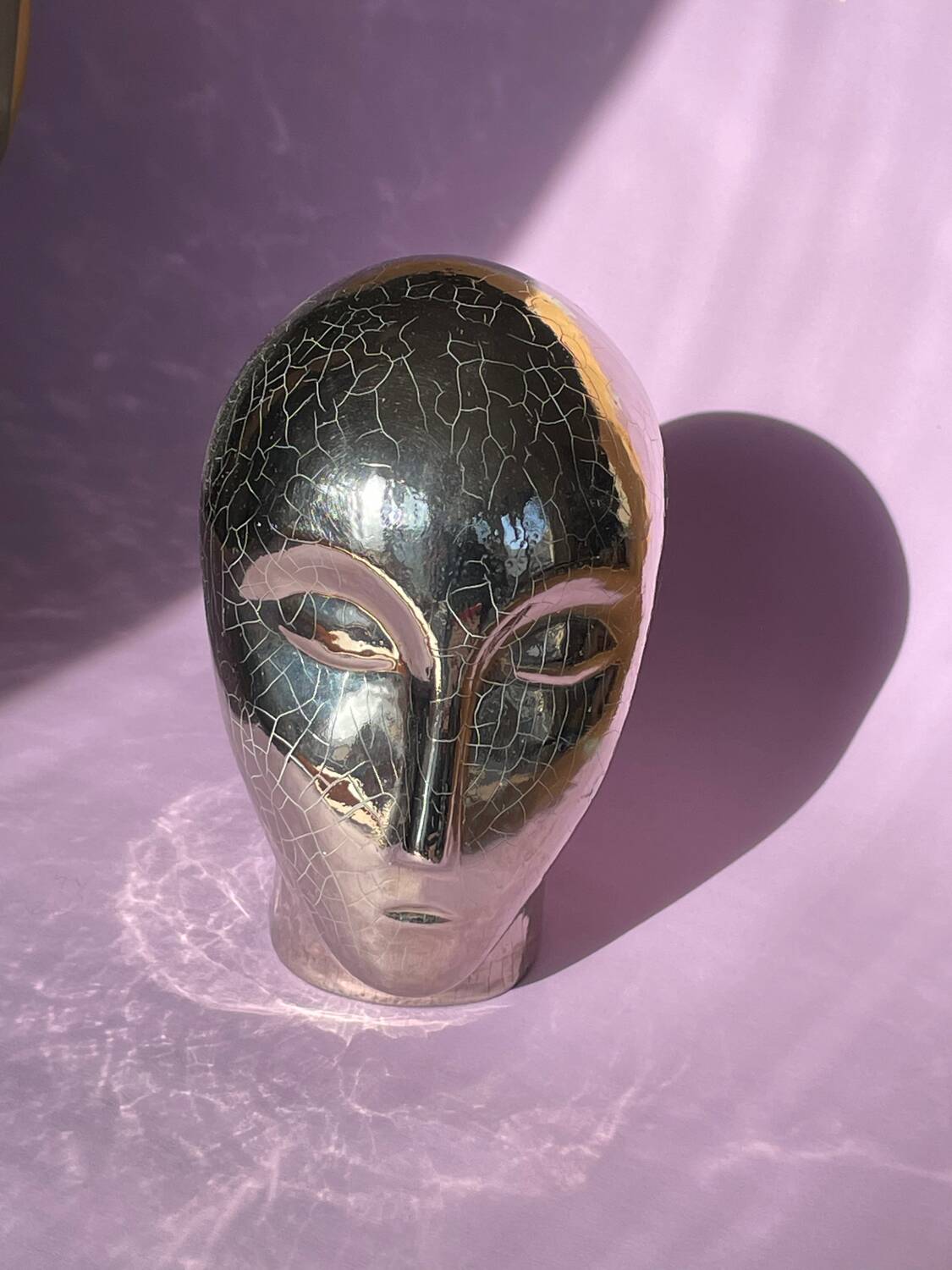 Ceramic head sculpture