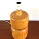 Vintage 1980s solid elm lamp