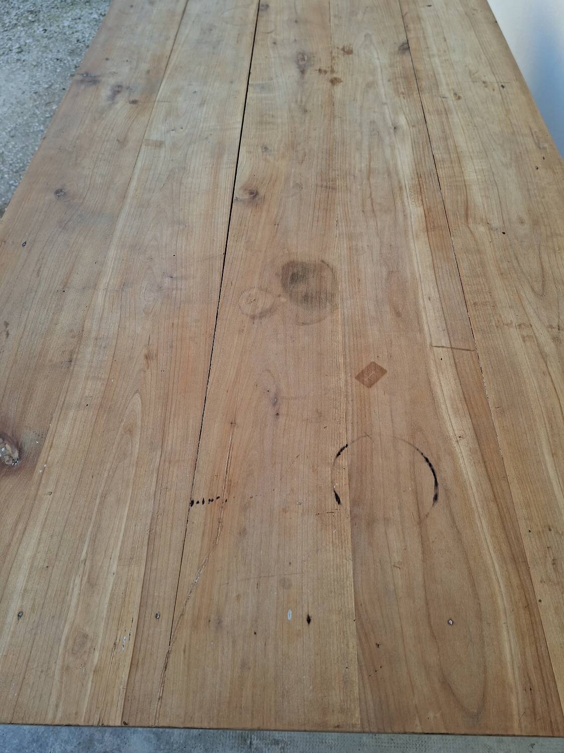 Table de Ferme rustique ancienne fabrication 1900s en Fruitier