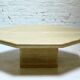 Table basse italienne en travertin, années 1970