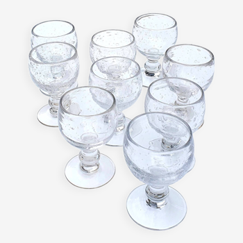 Verres bullés blanc