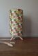 tripod table lamp wood printed flowers | boho scandi