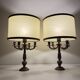 Lampes de table en bronze, Italie, années 1950, lot de 2