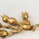 Hollywood Regency Hans Kögl Gilded Metal Floral Leaf Monumental Wall Sconce