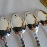 12 Small Silver-Plated Metal Spoons Guildar Silversmith