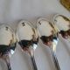 12 Small Silver-Plated Metal Spoons Guildar Silversmith