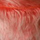 Flashy orange pink moumoute pouf