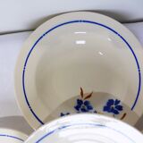 4 vintage Badonviller deep plates 211249