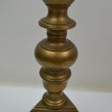 Pair of candle holders candle holder in Bronze XIXth in the taste of the seventeenth