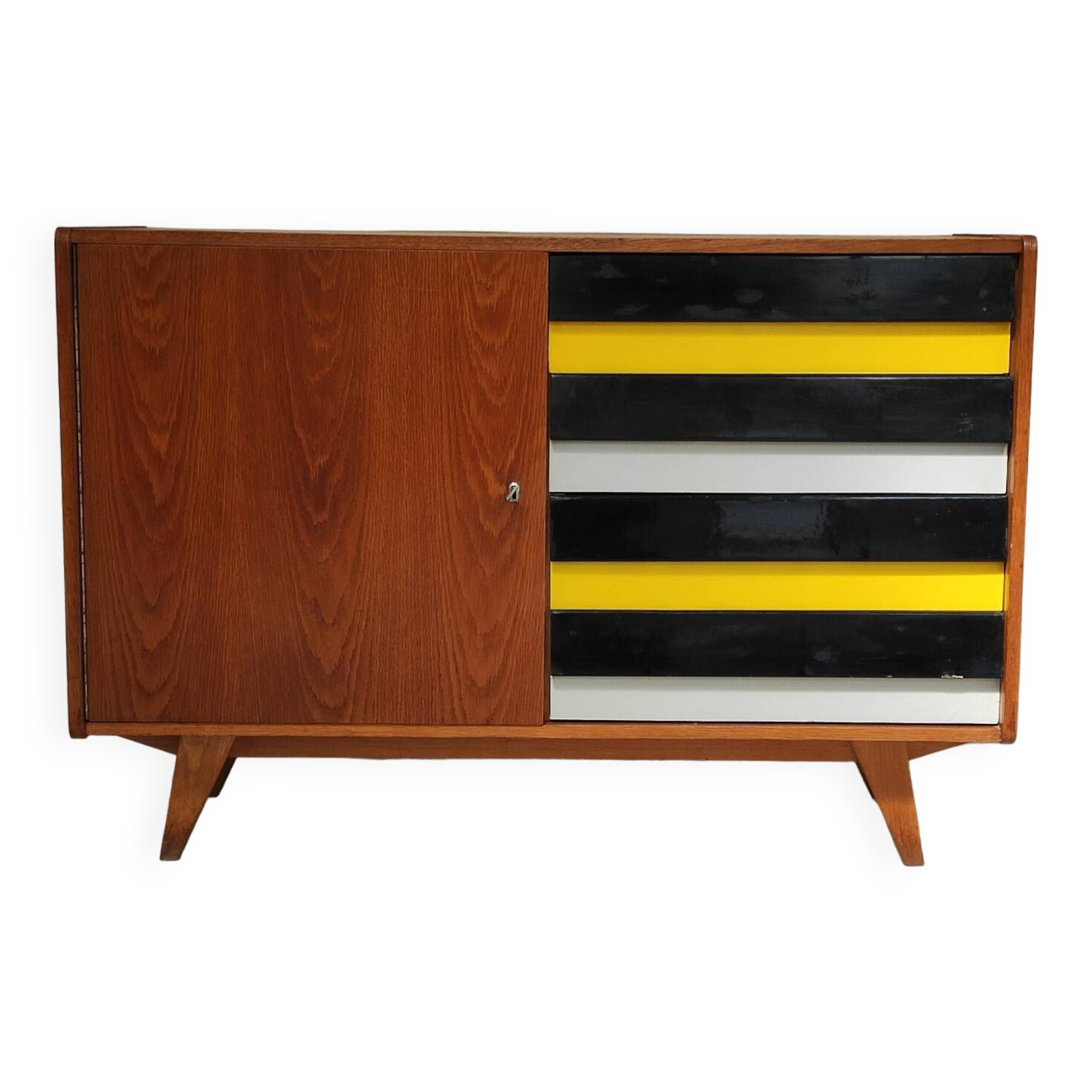 Buffet U458 jaune par Jiri Jiroutek pour Interier Praha 1960