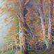 Large oil painting on canvas signed Miguel