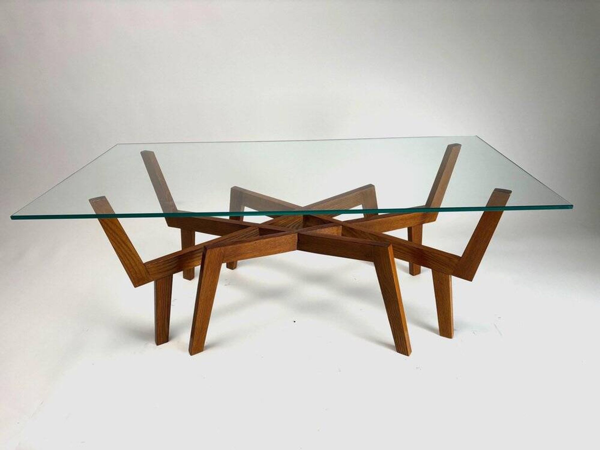Mid-Century Modern Sculptural Wooden Coffee Table, Italy, 1950s