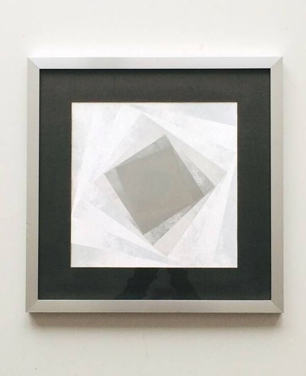 Op Art cinétique Barbara Lüdinghausen. Vintage 80s