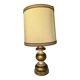 Vintage painted wooden table lamp