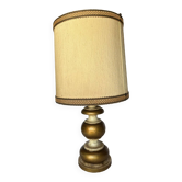 Vintage painted wooden table lamp