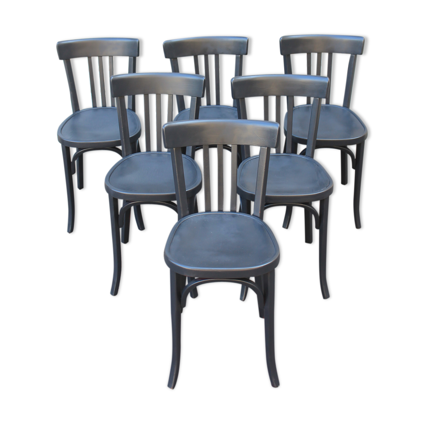 Set of 6 Baumann bistro chairs